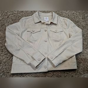 LuLaRoe Harvey denim jacket pink star